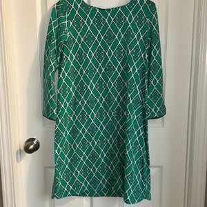 Teal and white Crown and ivy dress